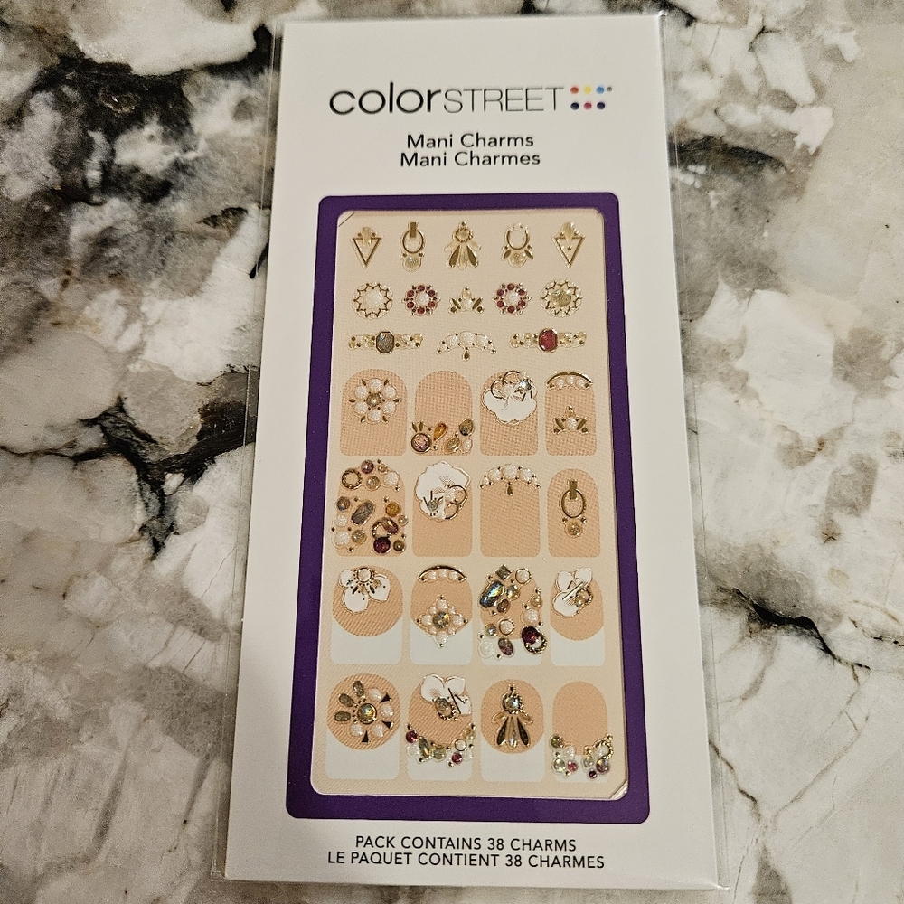 Color Street Pearl Please Mani Nail Charms